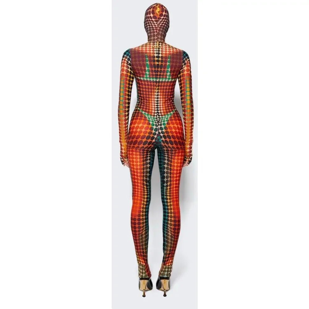 Jean Paul Gaultier high neck hooded jumpsuit - Picture 10 of 13